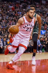 Fred VanVleet of the Toronto Raptors vertical