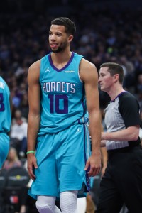 Michael Carter-Williams of the Charlotte Hornets vertical